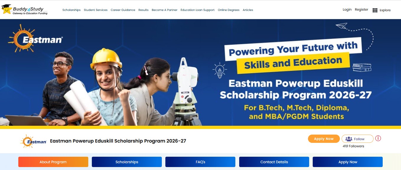 Eastman scholarship homapage