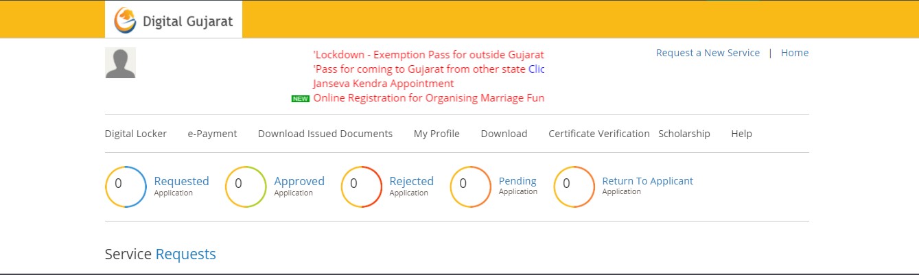 Digital Gujarat Scholarship Status