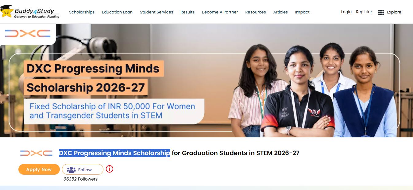 DXC Progressing Minds Scholarship