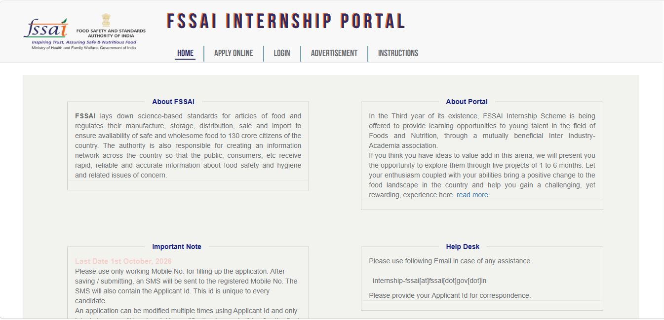 FSSAI portal